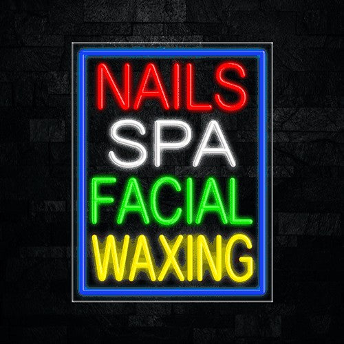 Nails Spa Facial Waxing Flex-Led Sign