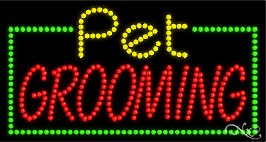 Pet Grooming LED Sign