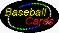 Baseball Cards LED Sign