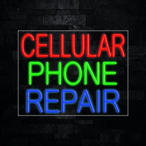 Cellular Phone Repair Flex-Led Sign