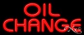 Oil Change Economic Neon Sign
