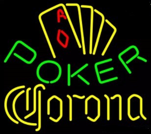 Corona Poker Neon Sign