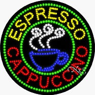 Espresso Cappuccino LED Sign