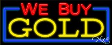 We Buy Gold Business Neon Sign