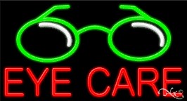 Eye Care Business Neon Sign