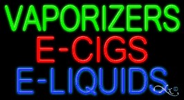 Vaporizers E Cigs E Liquids Business Neon Sign