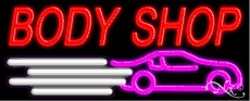 Auto Body Shop Neon Sign