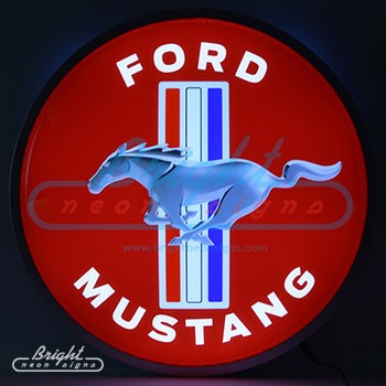 Ford Mustang Backlit LED Sign