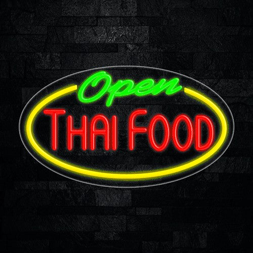 Thai Food Open Flex-Led Sign