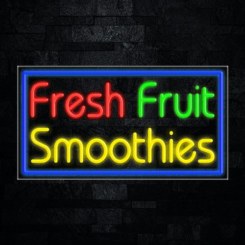 Fresh Fruit Smoothies Flex-Led Sign