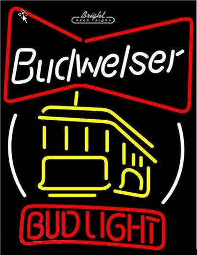 Budweiser Cable Car Neon Sign