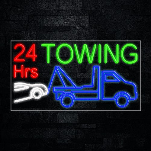 24 Hrs Towing Flex-Led Sign