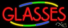 Glasses Business Neon Sign