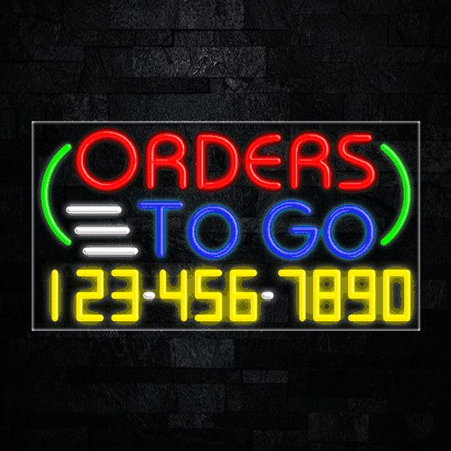 Orders To Go Flex-Led Sign