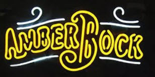 Amber Bock Neon Sign