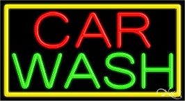 Car Wash Business Neon Sign