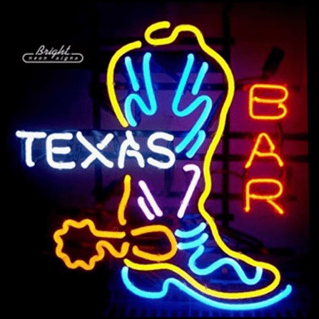 Texas Bar Neon Sign