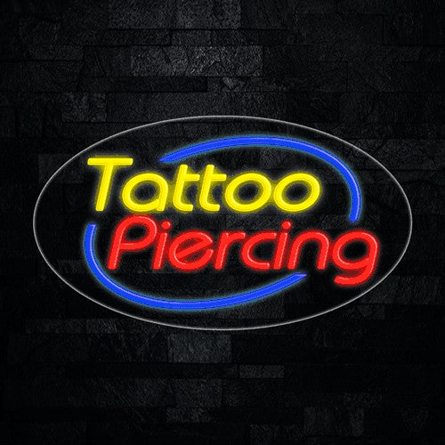 Tattoo Piercing Flex-Led Sign