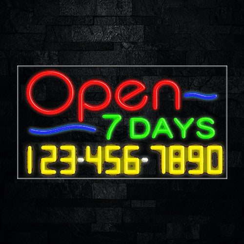 Open 7 Days Flex-Led Sign