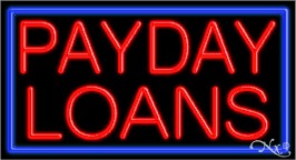 Payday Loans Business Neon Sign