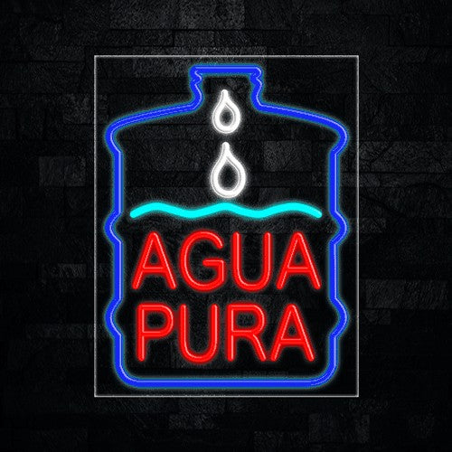 Agua Pura Flex-Led Sign