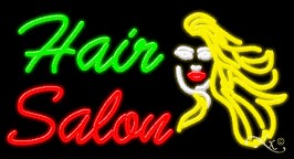 Hair Salon Business Neon Sign