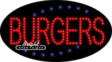 Burgers LED Sign