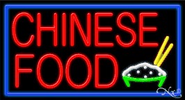 Chinese Food Business Neon Sign