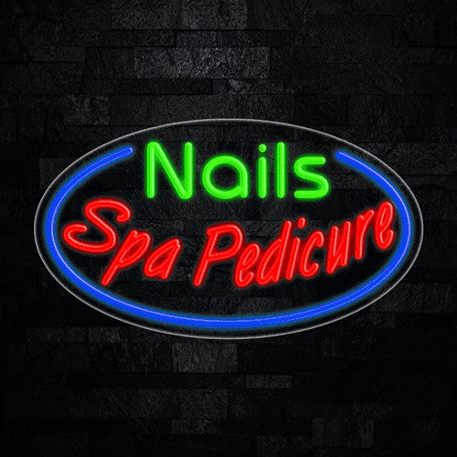 Nails Spa Pedicure Flex-Led Sign
