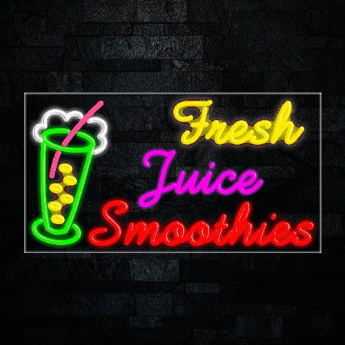 Fresh Juice Smoothies Flex-Led Sign