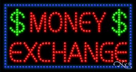 Money Exchange LED Sign