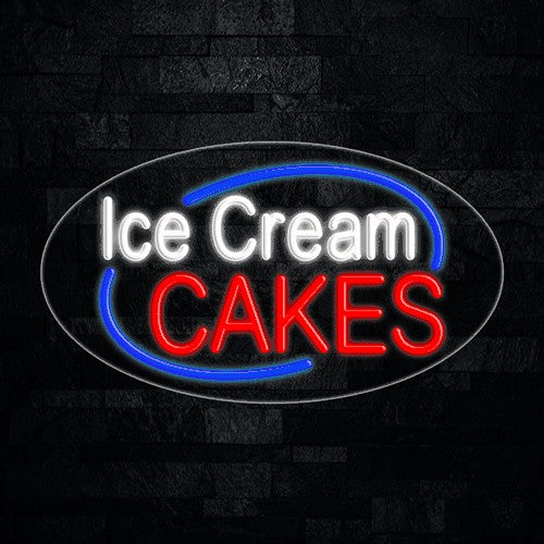 Ice Cream Cakes Flex-Led Sign