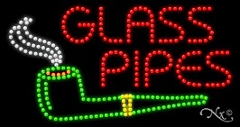 Glass Pipes LED Sign