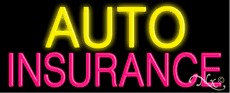 Vehicle Insurance Neon Sign