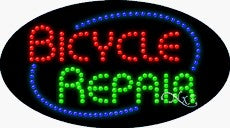 Bicycle Repair LED Sign