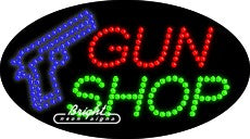 Gun Shop LED Sign