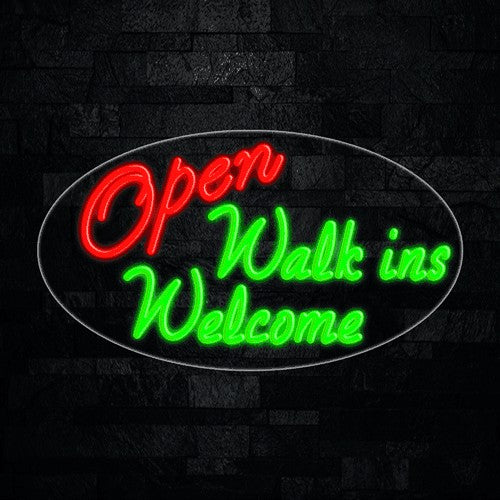 Open Walkins Welcome Flex-Led Sign