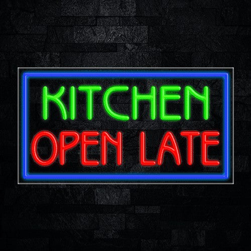 Kitchen Open Late Flex-Led Sign