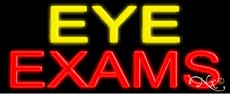 Eye Exams Neon Sign