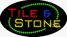 Tile & Stone LED Sign