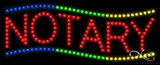 Notary LED Sign