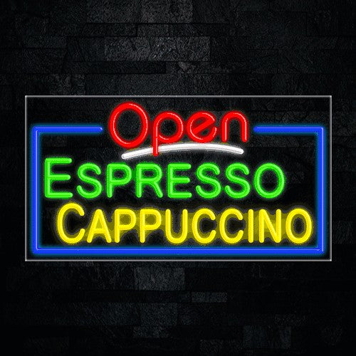 Espresso Cappuccino Flex-Led Sign