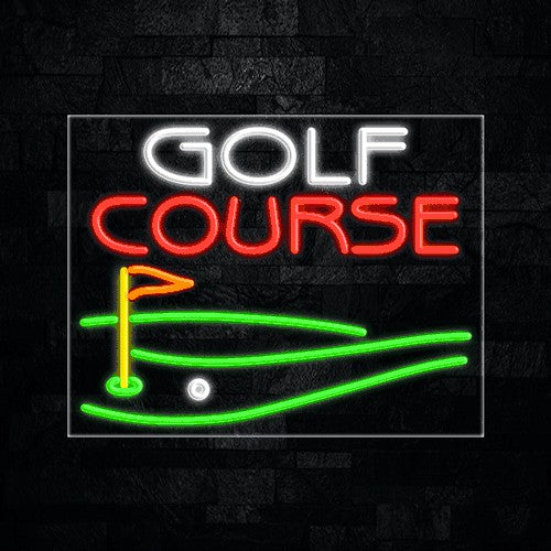 Golf Course Flex-Led Sign