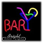 Bar & Martini Neon Sculpture