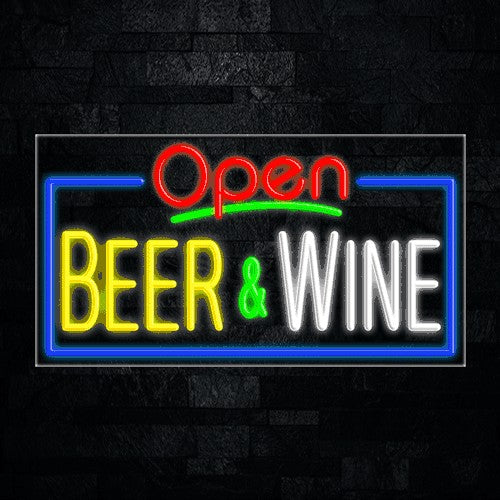 Beer & Wine Flex-Led Sign