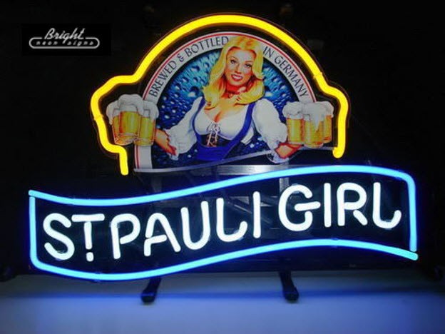 St Pauli Girl Becks Neon Signs
