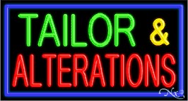 Tailor & Alteration Business Neon Sign