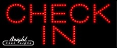 Check In LED Sign