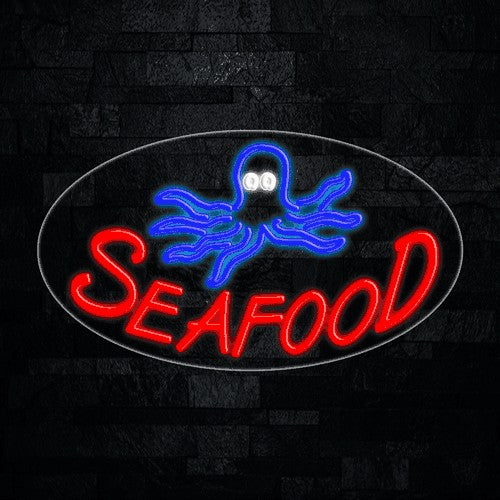 Seafood Flex-Led Sign