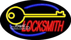 Locksmith Flashing Neon Sign